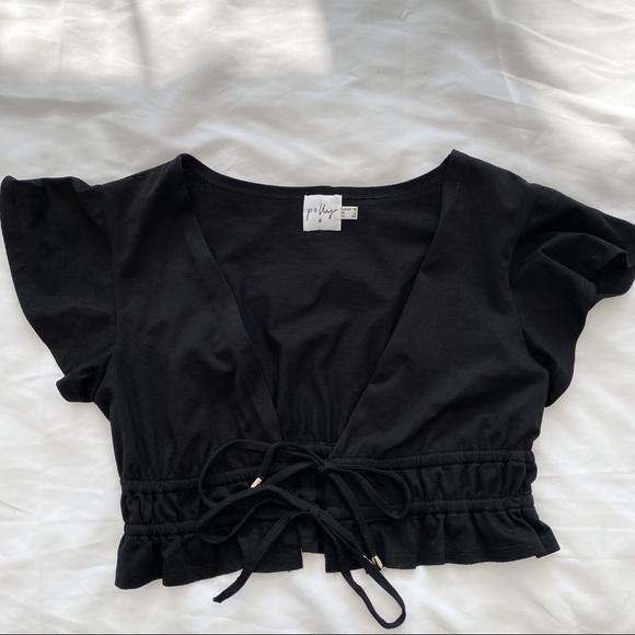 PRINCESS POLLY Jamison Reid Crop Top in Black - Picture 5 of 7